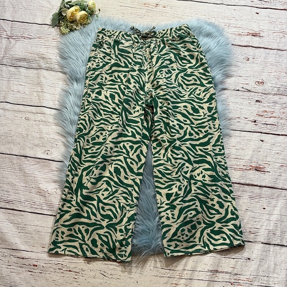 Show Me Your Mumu Green Zebra Print Pajama Set sz S - Picture 11 of 12